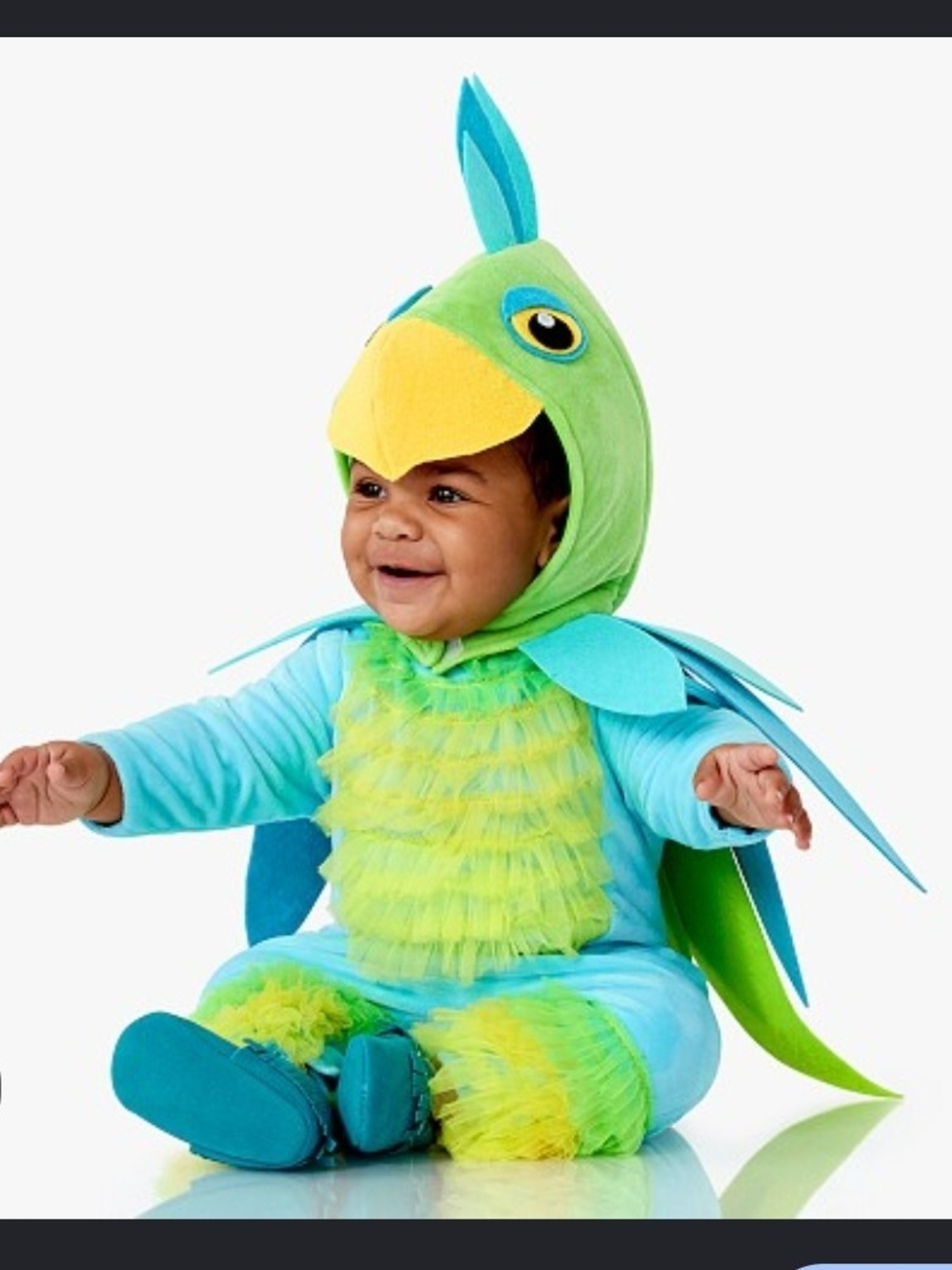 Pottery Barn Kids Green, Blue & Yellow Parrot Costume